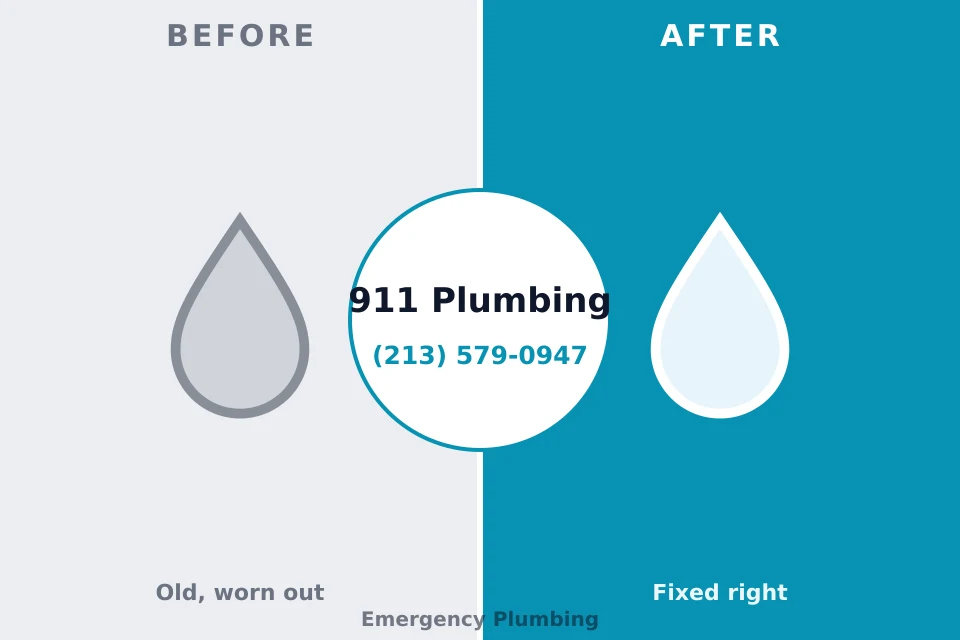 Before and after: plumbing company Morristown, MN